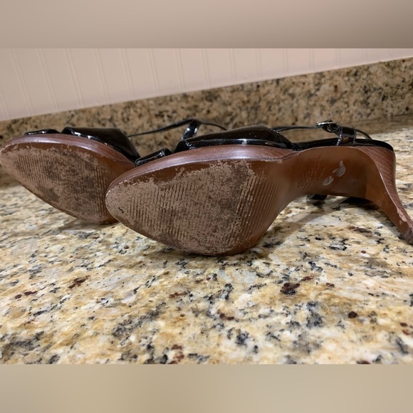 Ann Taylor Patten Black platform heels 7 1/2 - Picture 8 of 8